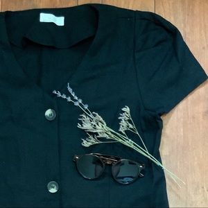 Black OAK + FORT midi dress 🥰